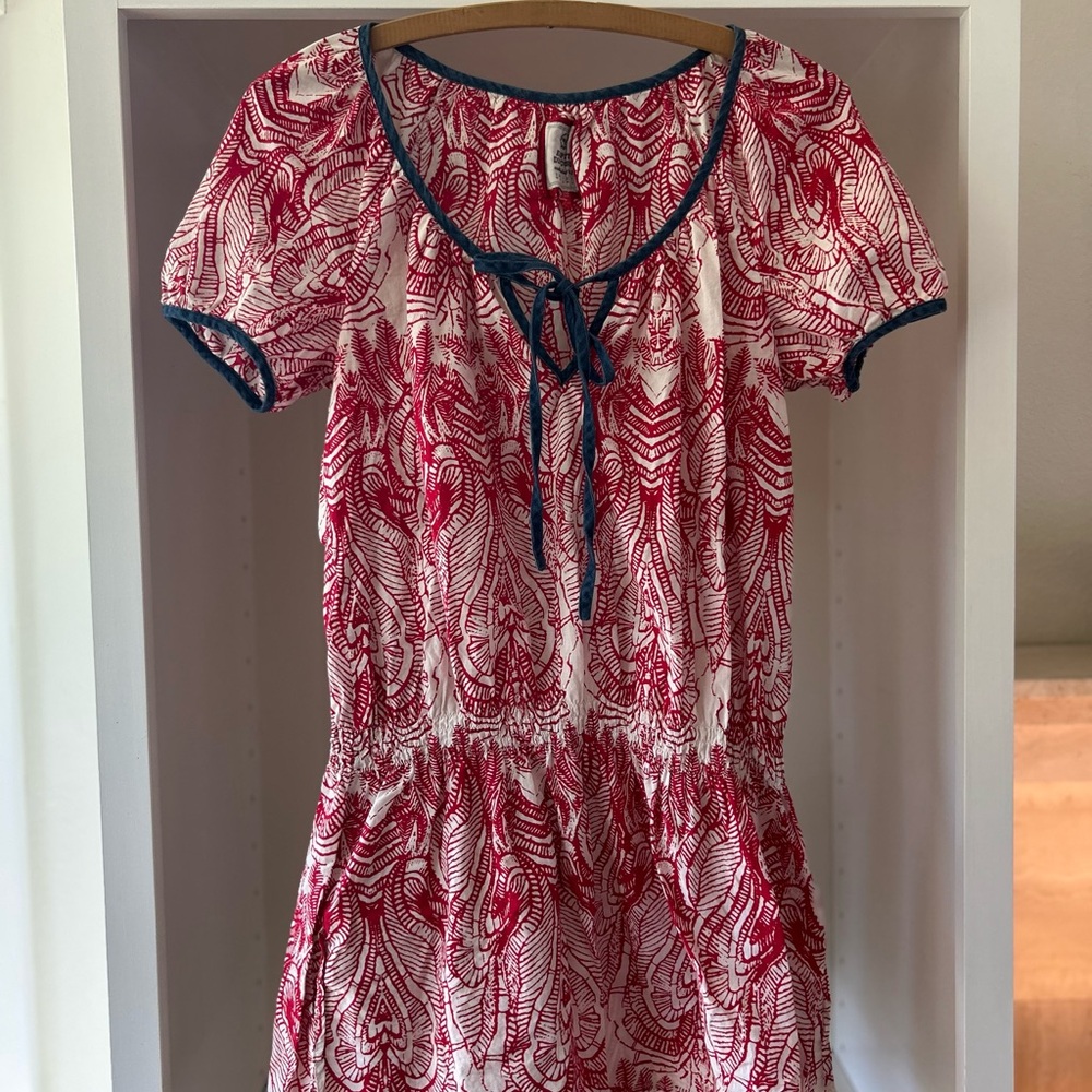 Esprit Red and White Mini Dress